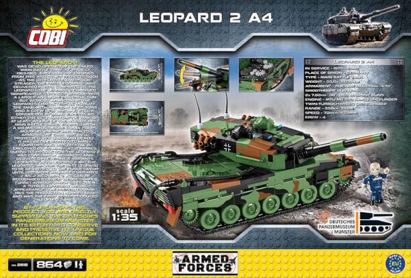 Koottava Panssarivaunu Leopard 2A4, 864 osaa, Cobi