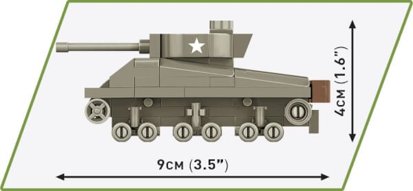 Koottava panssarivaunu Sherman M4A3, 103 osaa, Cobi