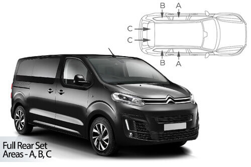 Häikäisysuojasarja Citroen SpaceTourer, 5 ovinen (2016➟), Car Shades