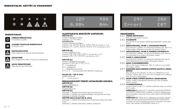 Akkulaturi / varavirtal&auml;hde MXTS 40, 12 V/40 A ja 24 V/20 A, CTEK