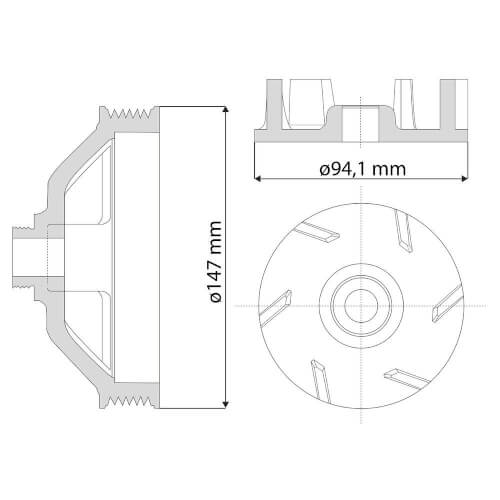 Vesipumppu, Ford, nh 5640-6640 TS90