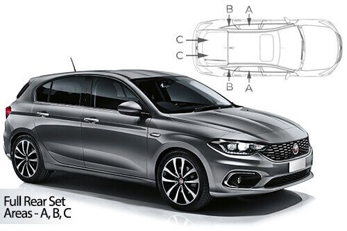 Häikäisysuojasarja Fiat Tipo, 5 ovinen (2015➟), Car Shades