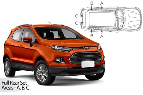 Häikäisysuojasarja Ford Ecosport, 5 ovinen (2014➟), Car Shades