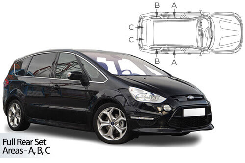Häikäisysuojasarja Ford S-Max, 5 ovinen (2010-2015), Car Shades
