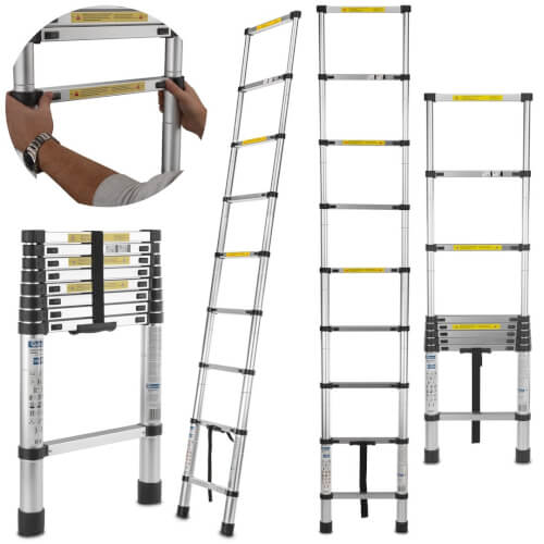 Teleskooppitikas 2,6 m, alumiinia, Geko