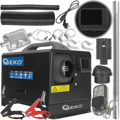 Polttoainek&auml;ytt&ouml;inen pienl&auml;mmitin 8 kW, 12/230 V, Geko
