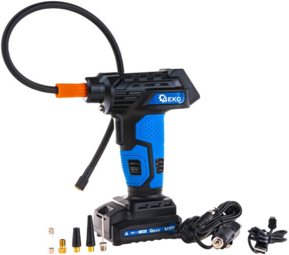 Akkuk&auml;ytt&ouml;inen renkaant&auml;ytt&ouml;laite 12 V, Geko