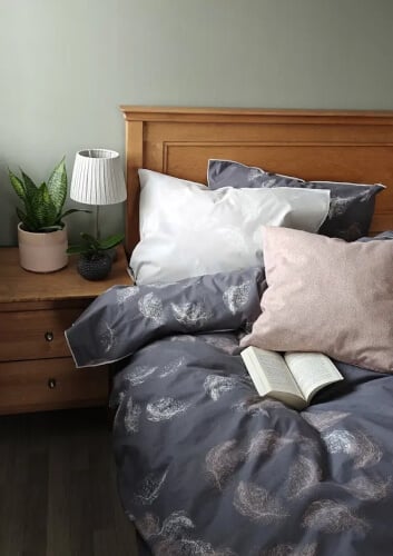 Pussilakanasetti 240 x 150 peitolle, Untuva, HappyToes - Beige