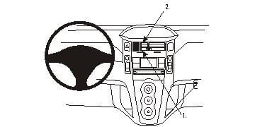 Brodit Proclip Asennusteline Toyota Yaris (2006-2011)