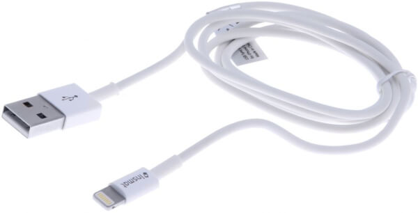 USB-A / Lightning kaapeli, 2 m, Insmat