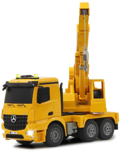 Kauko-ohjattava Mercedes-Benz Arocs nosturi (1:20), Jamara