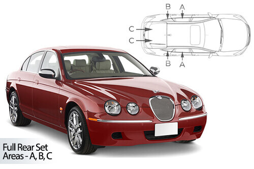 Häikäisysuojasarja Jaguar S-Type, 4 ovinen (1999-2008), Car Shades