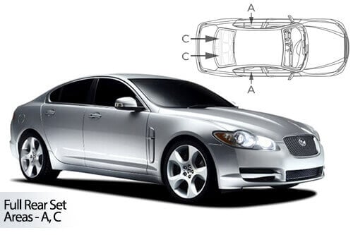 H&auml;ik&auml;isysuojasarja Jaguar XF, 4 ovinen (2008-2015), Car Shades