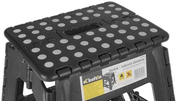 Kokoontaitettava jakkara 40 cm, 150 kg, Keltin