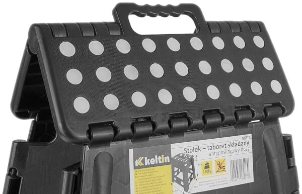 Kokoontaitettava jakkara 40 cm, 150 kg, Keltin