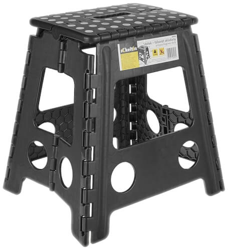 Kokoontaitettava jakkara 40 cm, 150 kg, Keltin