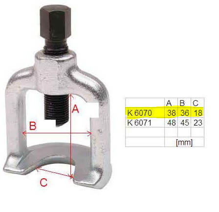 Pallonivelen ulosvetäjä 18 mm (henkilöauto) - Kamasa Tools