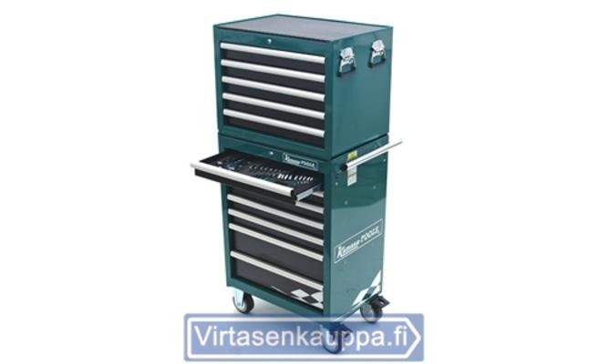 Korjaamovaunu: 12 laatikkoa ja ty&ouml;kaluja  3/8"&1/4" - Kamasa-Tools