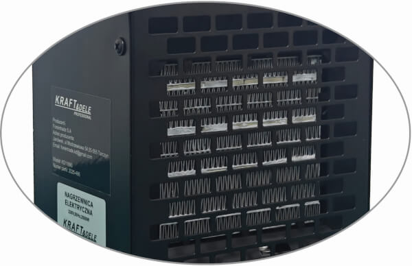 Rakennusl&auml;mmitin 2,5 kW (230 V), Kraft & Dele