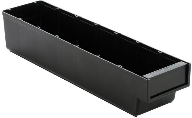 Hyllylaatikko, 400x94x80 mm (musta)