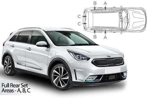 Häikäisysuojasarja Kia Niro, 5 ovinen (2017-2021), Car Shades