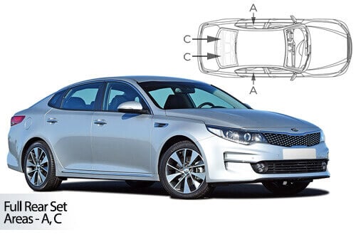 Häikäisysuojasarja Kia Optima, 4 ovinen (2015-2020), Car Shades