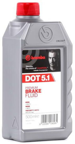 Jarruneste DOT 5, 500 ml, Brembo