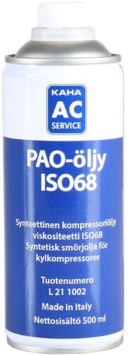 PAO-kompressori&ouml;ljy - PAO68 500 ml