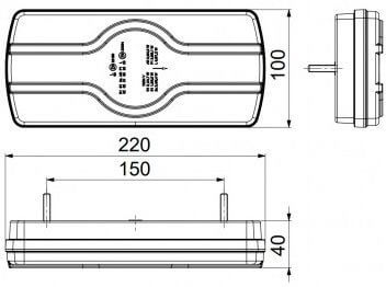 LED-takavalo oikea 12/24 V, JOL