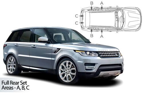 Häikäisysuojasarja Land Rover Range Rover Sport, 5 ovinen (2013➟), Car Shades