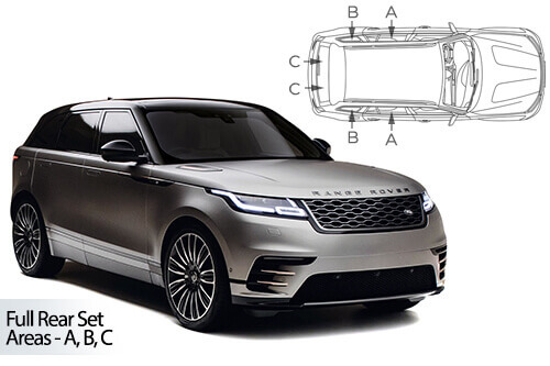 Häikäisysuojasarja Land Rover Velar, 5 ovinen (2017➟), Car Shades