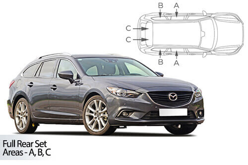 Häikäisysuojasarja Mazda 6, Farmari (2012➟), Car Shades