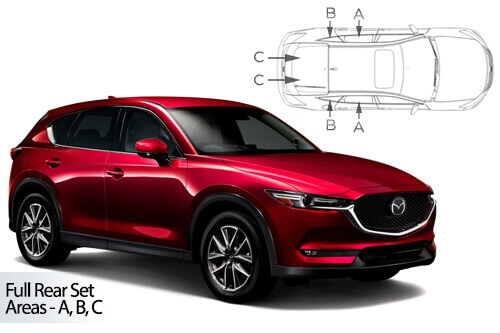 Häikäisysuojasarja Mazda CX5, 5 ovinen (2017➟), Car Shades