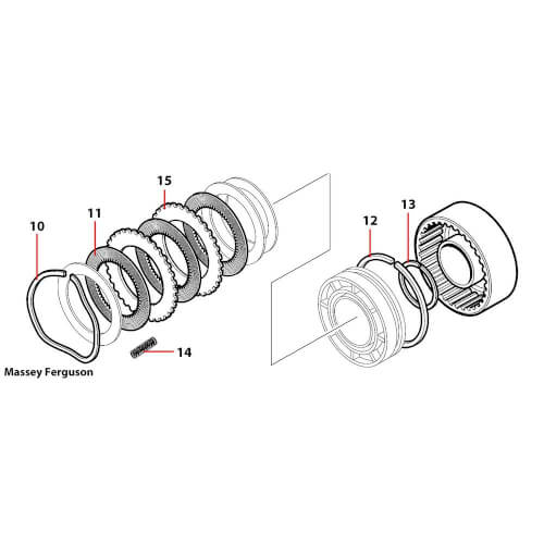 Tiivisterengas pieni multi power MF 186580M1