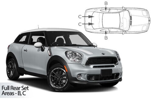 Häikäisysuojasarja Mini Paceman, 3 ovinen (2012-2016), Car Shades