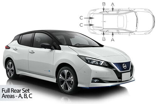 Häikäisysuojasarja Nissan Leaf, 5 ovinen (2018➟), Car Shades