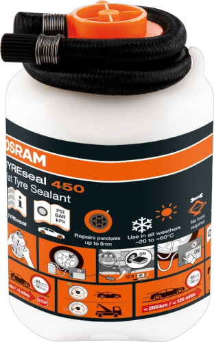 Renkaanpaikkausaine Tyreseal (450 ml) OTSB450, Osram