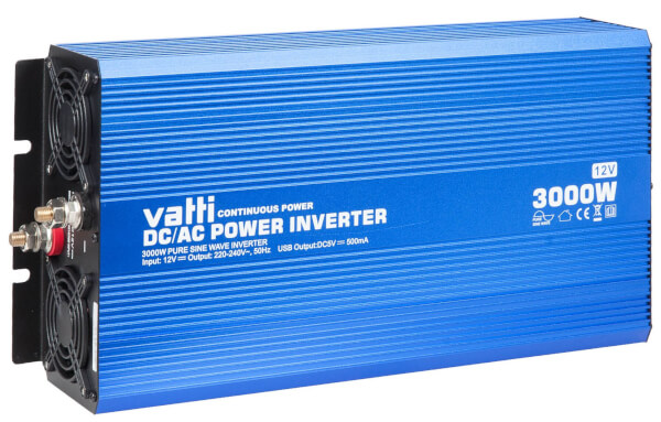Invertteri puhdas siniaalto 3000 W (12 V), Vatti