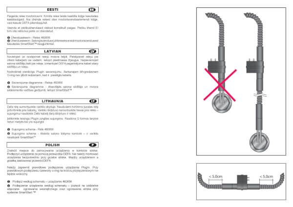 Relekappale PlugIn 24 V, Defa