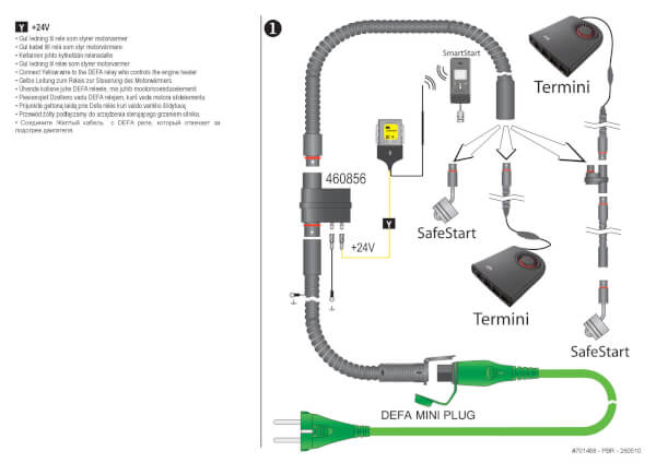 Relekappale PlugIn 24 V, Defa