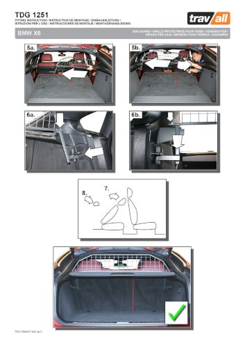 Koiraverkko autoon - BMW X6 (2008-2019), Travall