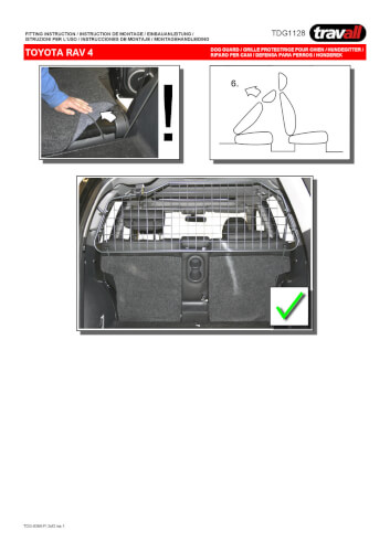 Koiraverkko autoon - Toyota RAV4 (2005-2012), Travall