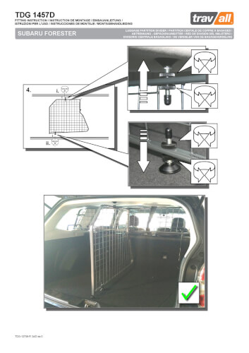 Tilanjakaja - Subaru Forester (2012-2018), Travall