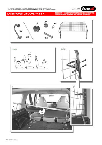 Koiraverkko autoon - Land Rover Discovery 3/4 (2004-2016), Travall