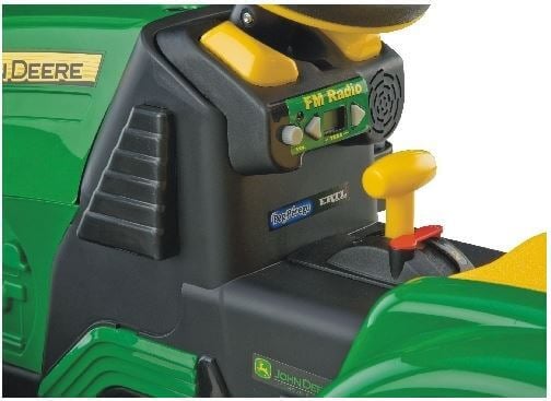John Deere Ground Force - akkutraktori 12 V + k&auml;rry, Peg Perego