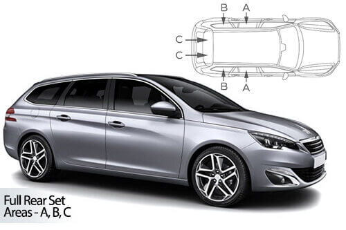 Häikäisysuojasarja Peugeot 308, Farmari (2013-2021), Car Shades