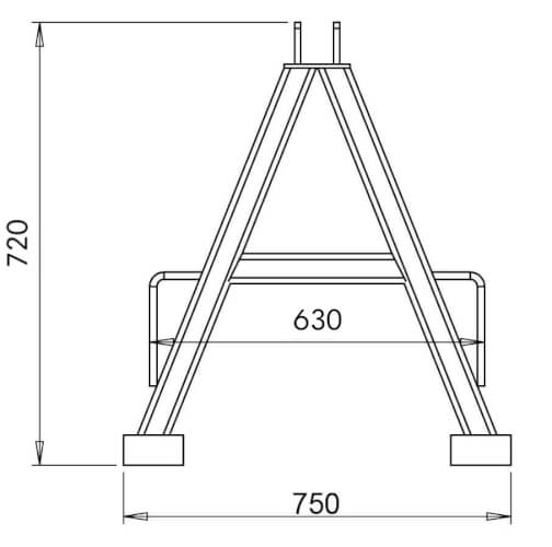 Trukkipiikit traktorin CAT1 3-piste nostolaitteeseen