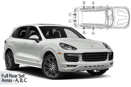 Häikäisysuojasarja Porsche Cayenne, 5 ovinen (2011-2017), Car Shades