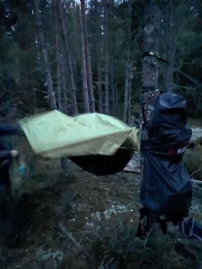 Riippumatto ja teltta Rain Hammock, vihreä, Out-Zone