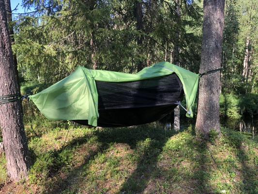 Riippumatto ja teltta Rain Hammock, vihreä, Out-Zone